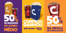 Cinemark Mania Benefícios no Snack Bar